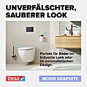 Tesa Moon WC-Bürstengarnitur (Mit Halterung, Metall, Graphit) | BAUHAUS