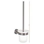 Tesa Moon WC-Bürstengarnitur (Mit Halterung, Metall, Graphit) | BAUHAUS