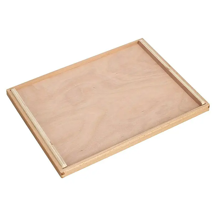 Zeller Present Deckel - L x B: 40 x 30 cm, Passend für: Zeller Present Stapelbox 40 x 30 cm, Holz - Holztablett mit erhöhten Rändern für vielseitige Nutzung, ideal für Servieren oder als dekoratives Element.