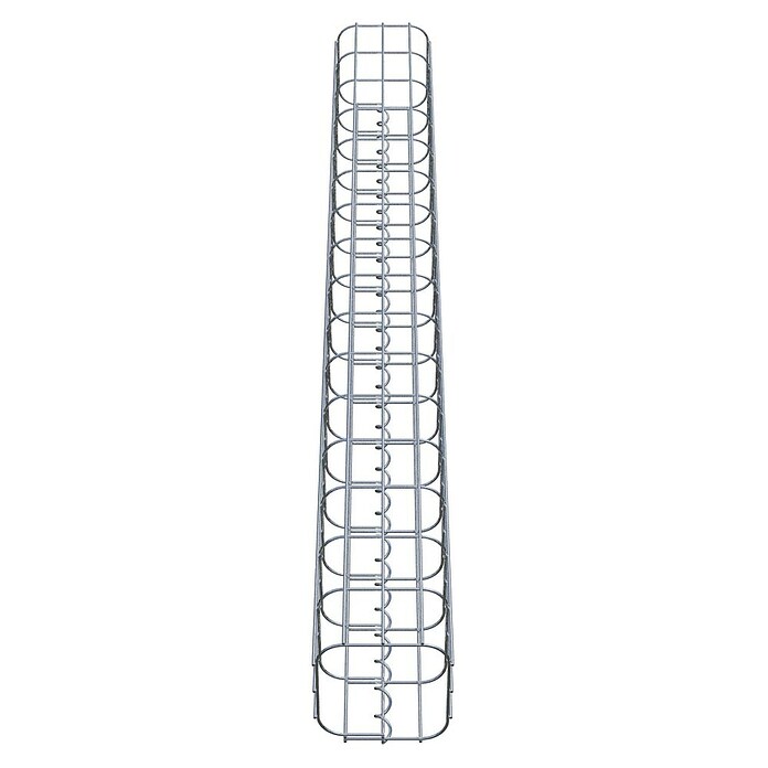 Gabiona Gabionensäule (17 x 17 x 160 cm, Stahl, Maschenbreite: 50 mm, Maschenhöhe: 100 mm, Spirale) | BAUHAUS