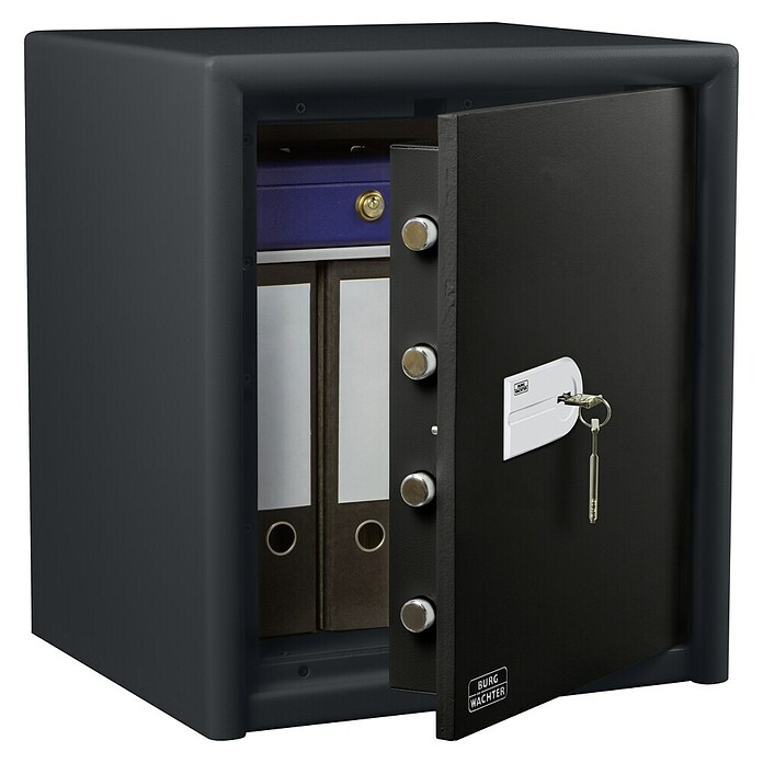 Burg-Wächter Safe (Gepantserd dubbelbaard-veiligheidsslot, l x b x h: 445 x 495 x 560 mm, Zwart)