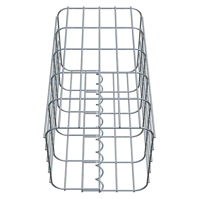 Gabiona Gabionensäule - 27 x 27 x 50 cm, Metall, Maschenbreite: 50 mm, Maschenhöhe: 100 mm - Metallkorb für diverse Anwendungen. Der Drahtkorb ist robust und eignet sich gut zur Aufbewahrung. Das Produkt ist ideal für den Haushalt.
