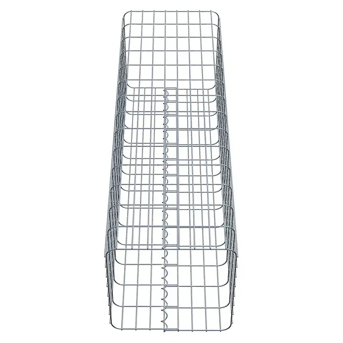 Gabiona Gabionensäule42 x 42 x 140 cm, Metall, Maschenbreite: 50 mm, Maschenhöhe: 100 mm - Gitterkorb für den Garten. Der Gabionen-Korb ist ideal für dekorative Steine und Pflanzen und bietet eine moderne Gartengestaltung.