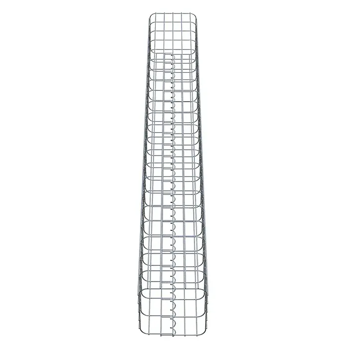 Gabiona Gabionensäule - 27 x 27 x 220 cm, Metall, Maschenbreite: 50 mm, Maschenhöhe: 100 mm - Ein schlanker, rechteckiger Gabionenkorb aus robustem Drahtgitter. Ideal zur Gestaltung von Gärten und Außenanlagen.