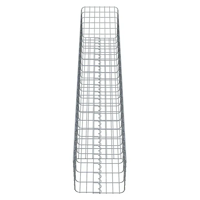Gabiona Gabionensäule - 37 x 37 x 210 cm, Metall, Maschenbreite: 50 mm, Maschenhöhe: 100 mm - Ein langes, rechteckiges Gabionen-Drahtgitter für den Garten- und Landschaftsbau, ideal für Stützmauern und dekorative Elemente.