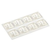 Stabilit Almohadilla antideslizante y antirruido (L x An: 20 x 20 mm, Transparente, Autoadhesivo, 8 uds.)