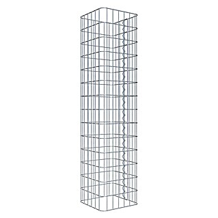 Gabiona Gabionensäule (32 x 32 x 140 cm, Metall, Maschenbreite: 50 mm, Maschenhöhe: 100 mm)