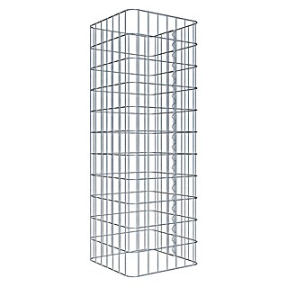 Gabiona Gabionensäule (37 x 37 x 110 cm, Metall, Maschenbreite: 50 mm, Maschenhöhe: 100 mm)