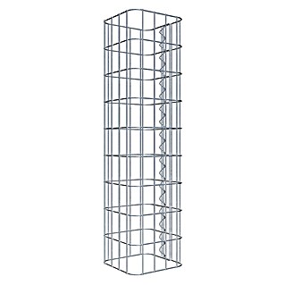 Gabiona Gabionensäule (22 x 22 x 90 cm, Metall, Maschenbreite: 50 mm, Maschenhöhe: 100 mm)