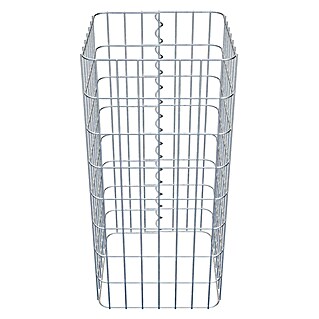 Gabiona Gabionensäule (37 x 80 cm, Stahl, Maschenbreite: 50 mm, Maschenhöhe: 100 mm)