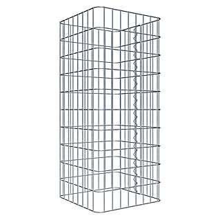 Gabiona Gabionensäule (42 x 42 x 100 cm, Metall, Maschenbreite: 50 mm, Maschenhöhe: 100 mm)