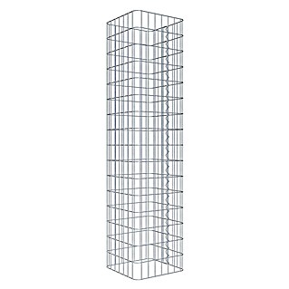 Gabiona Gabionensäule (37 x 37 x 160 cm, Metall, Maschenbreite: 50 mm, Maschenhöhe: 100 mm)