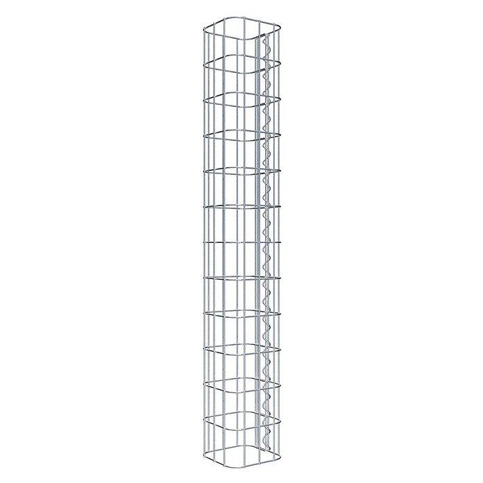 Gabiona Gabionensäule (17 x 17 x 120 cm, Metall, Maschenbreite: 50 mm, Maschenhöhe: 100 mm) | BAUHAUS