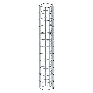 Gabiona Gabionensäule (17 x 17 x 120 cm, Metall, Maschenbreite: 50 mm, Maschenhöhe: 100 mm)