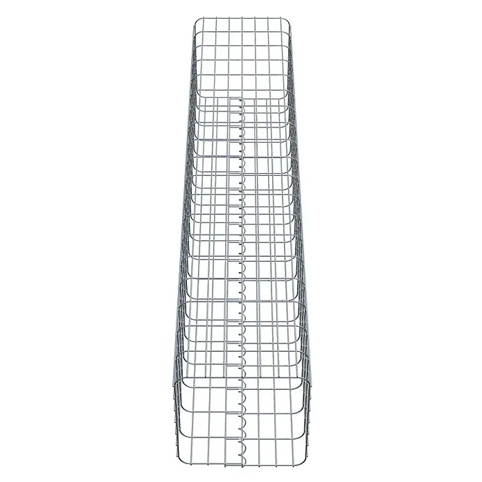 Gabiona Gabionensäule - 37 x 37 x 190 cm, Metall, Maschenbreite: 50 mm, Maschenhöhe: 100 mm - Rechteckiger Gabionenkorb aus Drahtgeflecht für den Außenbereich zur Gartengestaltung und Hangbefestigung.