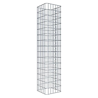 Gabiona Gabionensäule (32 x 32 x 150 cm, Metall, Maschenbreite: 50 mm, Maschenhöhe: 100 mm)