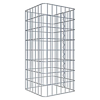 Gabiona Gabionensäule (37 x 37 x 80 cm, Metall, Maschenbreite: 50 mm, Maschenhöhe: 100 mm)