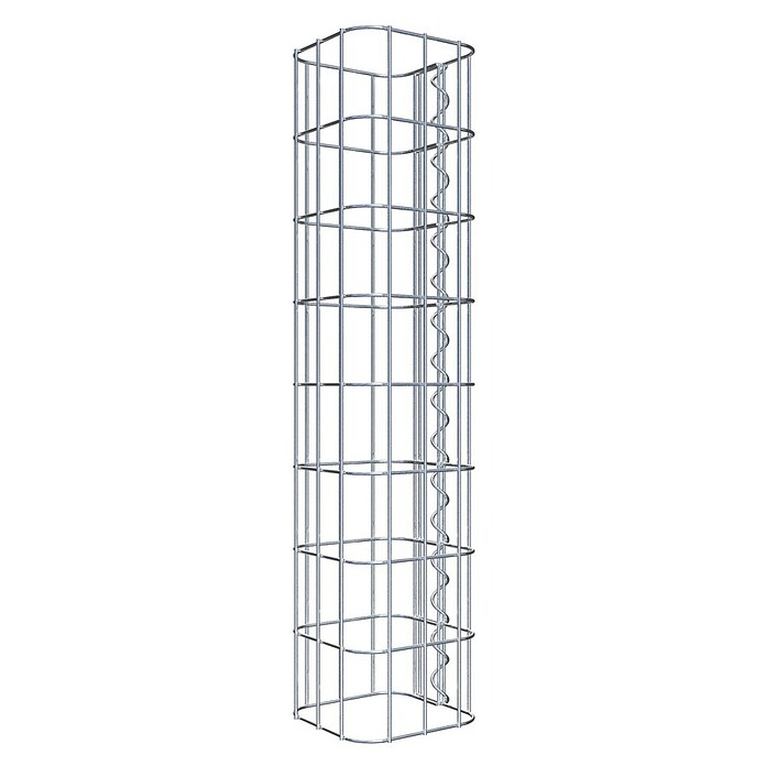 Gabiona Gabionensäule (17 x 17 x 80 cm, Metall, Maschenbreite: 50 mm, Maschenhöhe: 100 mm) | BAUHAUS