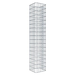 Gabiona Gabionensäule (32 x 32 x 170 cm, Metall, Maschenbreite: 50 mm, Maschenhöhe: 100 mm)