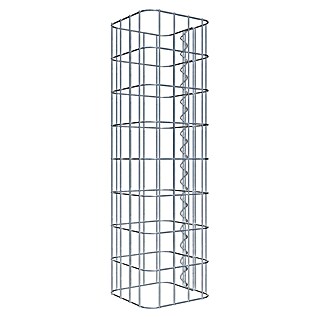 Gabiona Gabionensäule (22 x 22 x 80 cm, Metall, Maschenbreite: 50 mm, Maschenhöhe: 100 mm)