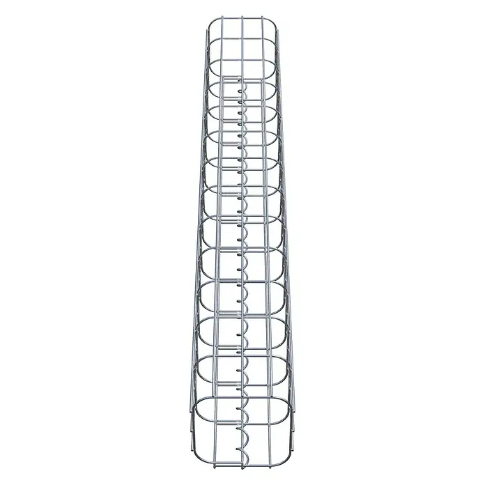 Gabiona Gabionensäule - 17 x 17 x 130 cm, Metall, Maschenbreite: 50 mm, Maschenhöhe: 100 mm - Ein Drahtgitter-Kabelschacht zur Kabelführung, robust und langlebig für zuverlässige Organisation und Schutz von Kabeln in verschiedenen Anwendungen.