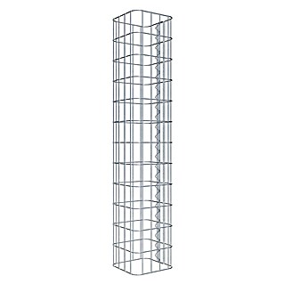 Gabiona Gabionensäule (22 x 22 x 120 cm, Metall, Maschenbreite: 50 mm, Maschenhöhe: 100 mm)