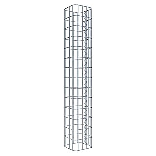 Gabiona Gabionensäule (22 x 22 x 140 cm, Metall, Maschenbreite: 50 mm, Maschenhöhe: 100 mm)