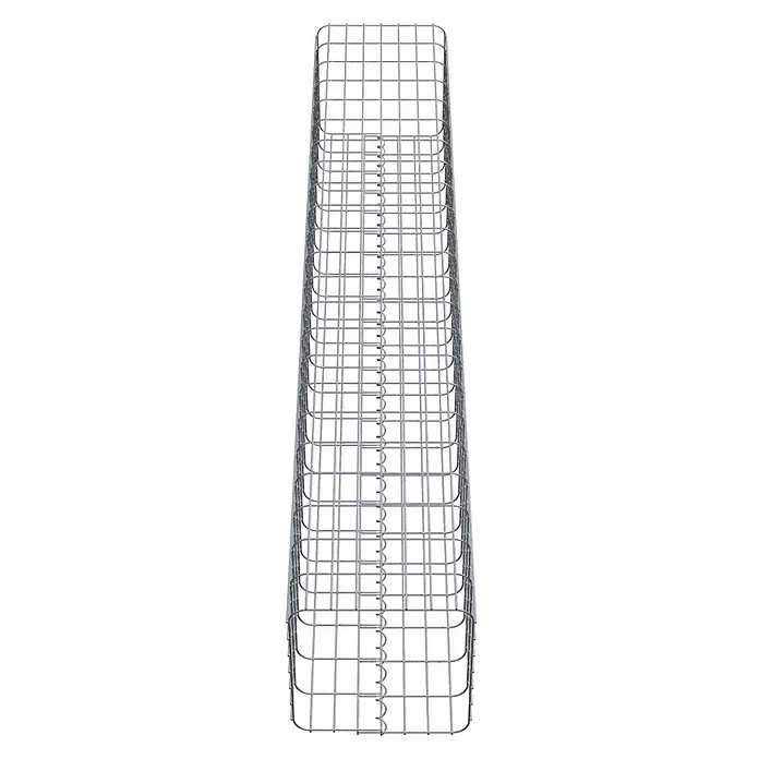 Gabiona Gabionensäule - 37 x 37 x 230 cm, Metall, Maschenbreite: 50 mm, Maschenhöhe: 100 mm - Ein Gabionenkorb aus Drahtgeflecht, ideal für Garten- und Landschaftsbau, robust und langlebig.