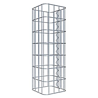 Gabiona Gabionensäule (22 x 22 x 70 cm, Metall, Maschenbreite: 50 mm, Maschenhöhe: 100 mm)