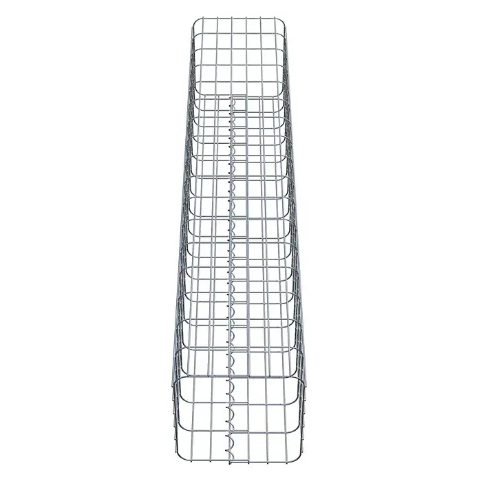 Gabiona Gabionensäule - 32 x 32 x 170 cm, Metall, Maschenbreite: 50 mm, Maschenhöhe: 100 mm - Ein Gabionenkorb aus Drahtgitter, ideal für den Garten- und Landschaftsbau. Robuste Bauweise für vielseitige Gestaltungsmöglichkeiten.