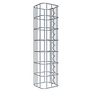 Gabiona Gabionensäule (17 x 17 x 70 cm, Metall, Maschenbreite: 50 mm, Maschenhöhe: 100 mm)