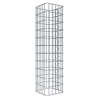 Gabiona Gabionensäule (27 x 27 x 110 cm, Metall, Maschenbreite: 50 mm, Maschenhöhe: 100 mm)