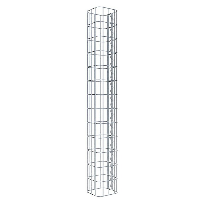 Gabiona Gabionensäule (17 x 17 x 130 cm, Metall, Maschenbreite: 50 mm, Maschenhöhe: 100 mm) | BAUHAUS