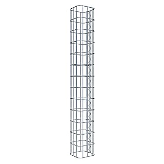 Gabiona Gabionensäule (17 x 17 x 130 cm, Metall, Maschenbreite: 50 mm, Maschenhöhe: 100 mm)