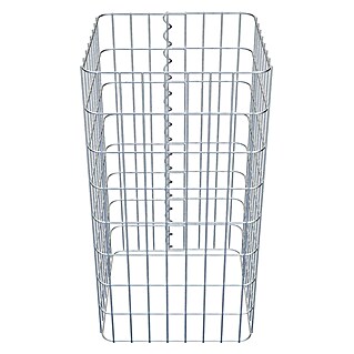 Gabiona Gabionensäule (42 x 42 x 80 cm, Metall, Maschenbreite: 50 mm, Maschenhöhe: 100 mm)