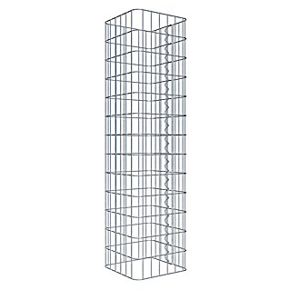 Gabiona Gabionensäule (32 x 32 x 130 cm, Metall, Maschenbreite: 50 mm, Maschenhöhe: 100 mm)