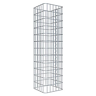 Gabiona Gabionensäule (32 x 32 x 120 cm, Metall, Maschenbreite: 50 mm, Maschenhöhe: 100 mm)