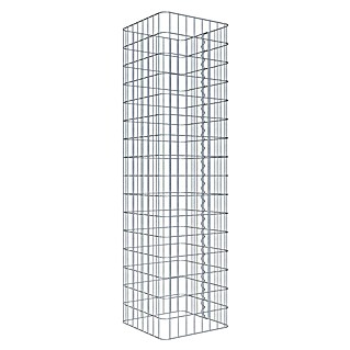 Gabiona Gabionensäule (42 x 42 x 160 cm, Metall, Maschenbreite: 50 mm, Maschenhöhe: 100 mm)