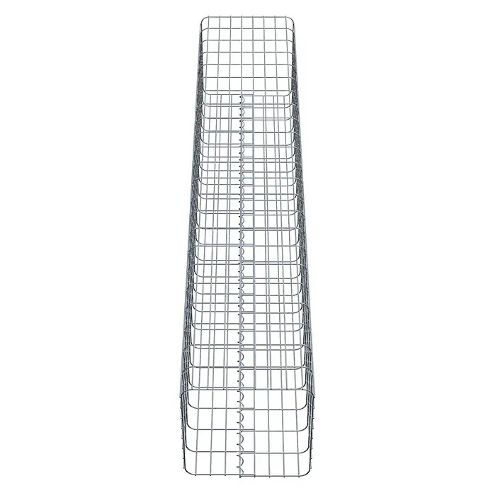 Gabiona Gabionensäule42 x 42 x 230 cm, Metall, Maschenbreite: 50 mm, Maschenhöhe: 100 mm - Ein langes, rechteckiges Gabionen-Gitter, ideal für den Garten- und Landschaftsbau. Robust und vielseitig für individuelle Gestaltungsideen.