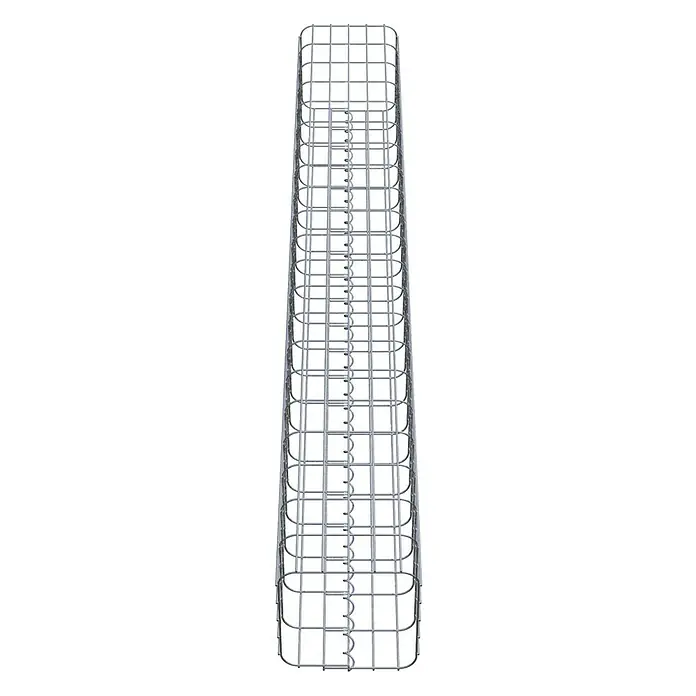 Gabiona Gabionensäule - 27 x 27 x 210 cm, Metall, Maschenbreite: 50 mm, Maschenhöhe: 100 mm - Produktansicht eines Gabionenkorbs aus Drahtgeflecht. Ideal für den Garten- und Landschaftsbau, bietet Stabilität und Flexibilität für individuelle Gestaltung.