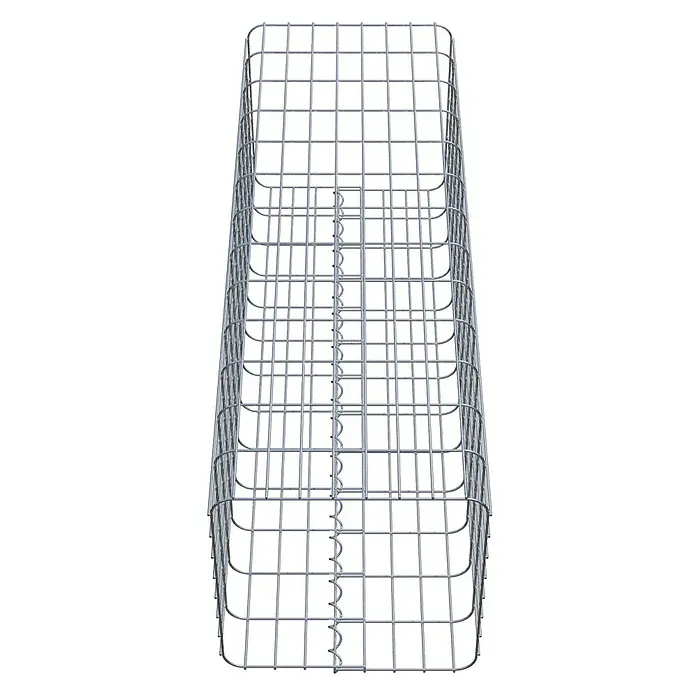 Gabiona Gabionensäule - 42 x 42 x 130 cm, Metall, Maschenbreite: 50 mm, Maschenhöhe: 100 mm - Gitterbox zur Befüllung mit Steinen für den Garten. Die Steinkörbe sind eine tolle Gartendeko und ein guter Sichtschutz.