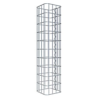 Gabiona Gabionensäule (22 x 22 x 100 cm, Metall, Maschenbreite: 50 mm, Maschenhöhe: 100 mm)