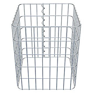 Gabiona Gabionensäule (42 x 42 x 50 cm, Metall, Maschenbreite: 50 mm, Maschenhöhe: 100 mm)