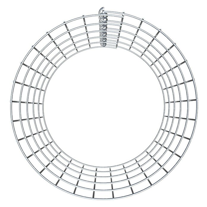 Gabiona Gabionensäule (Durchmesser: 47 cm, Höhe: 50 cm, Stahl, Maschenbreite: 50 mm, Maschenhöhe: 100 mm) | BAUHAUS