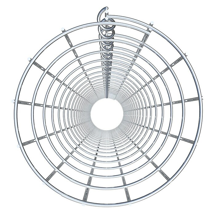 Gabiona Gabionensäule (Durchmesser: 22 cm, Höhe: 200 cm, Stahl, Maschenbreite: 50 mm, Maschenhöhe: 100 mm) | BAUHAUS