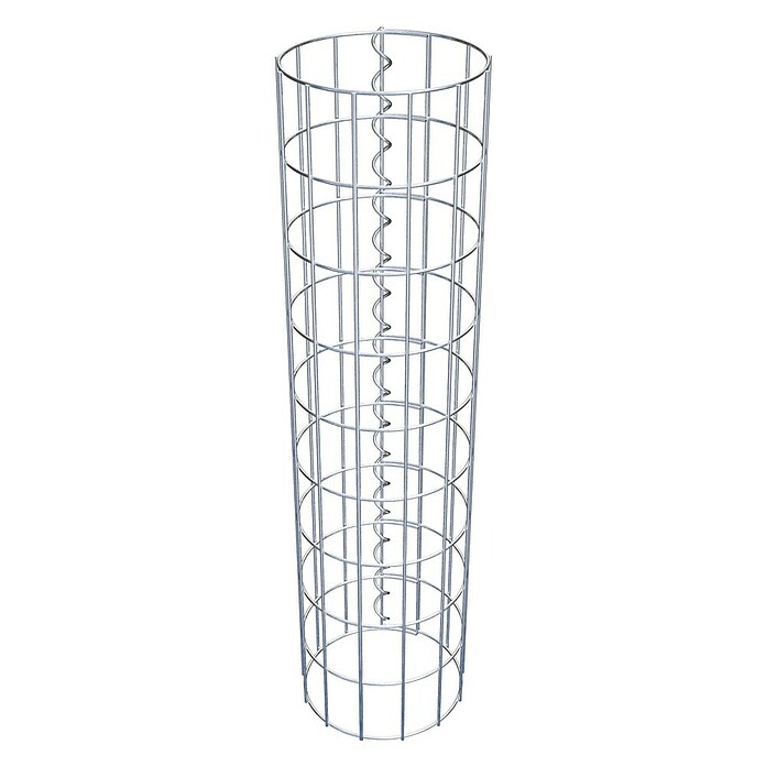 Gabiona Gabionensäule (Durchmesser: 22 cm, Höhe: 90 cm, Stahl, Maschenbreite: 50 mm, Maschenhöhe: 100 mm) | BAUHAUS