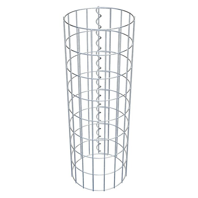 Gabiona Gabionensäule (Durchmesser: 27 cm, Höhe: 80 cm, Stahl, Maschenbreite: 50 mm, Maschenhöhe: 100 mm, Spirale) | BAUHAUS