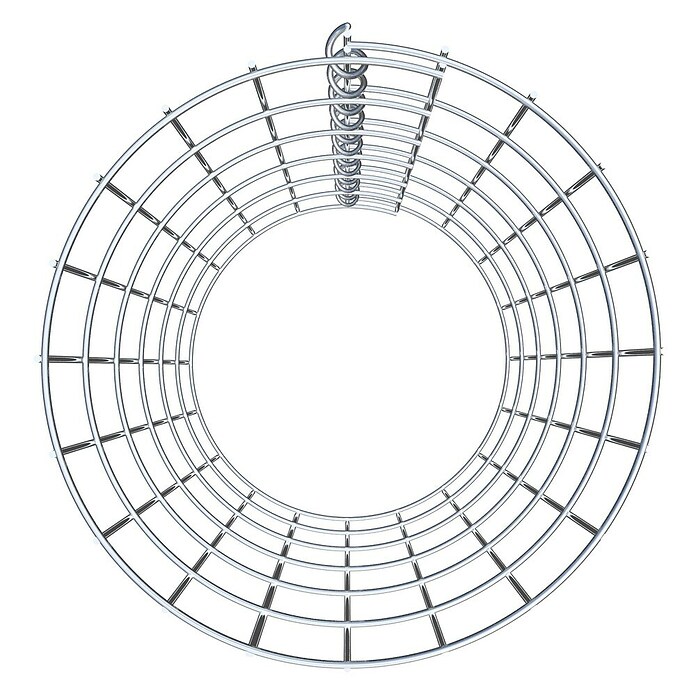 Gabiona Gabionensäule (Durchmesser: 32 cm, Höhe: 60 cm, Stahl, Maschenbreite: 50 mm, Maschenhöhe: 100 mm) | BAUHAUS