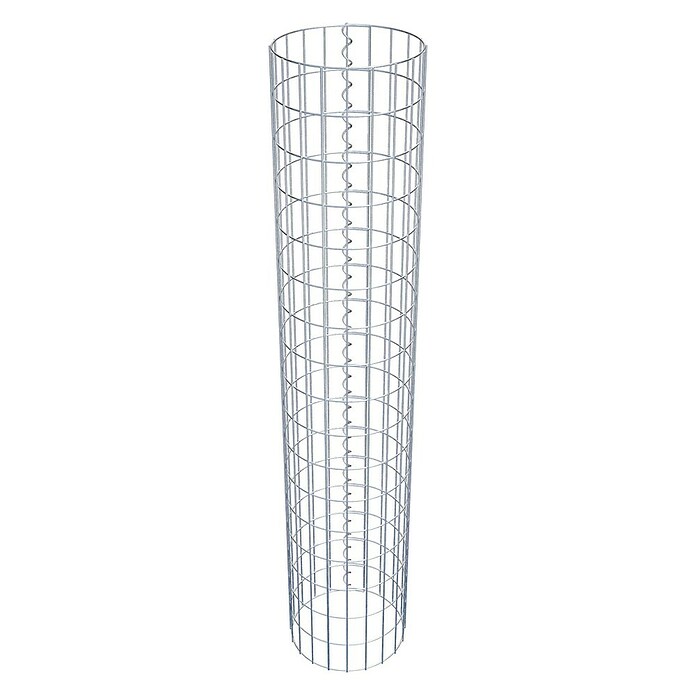 Gabiona Gabionensäule (Durchmesser: 32 cm, Höhe: 170 cm, Stahl, Maschenbreite: 50 mm, Maschenhöhe: 100 mm) | BAUHAUS