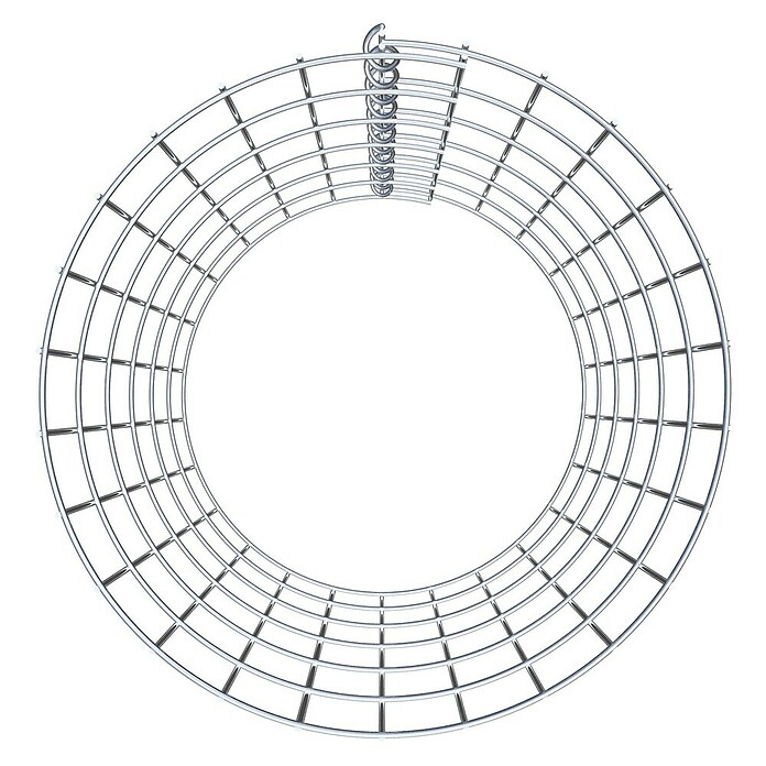 Gabiona Gabionensäule (Durchmesser: 42 cm, Höhe: 60 cm, Stahl, Maschenbreite: 50 mm, Maschenhöhe: 100 mm) | BAUHAUS